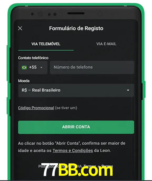 Cadastre-se em LeonBet seguindo passos simples.